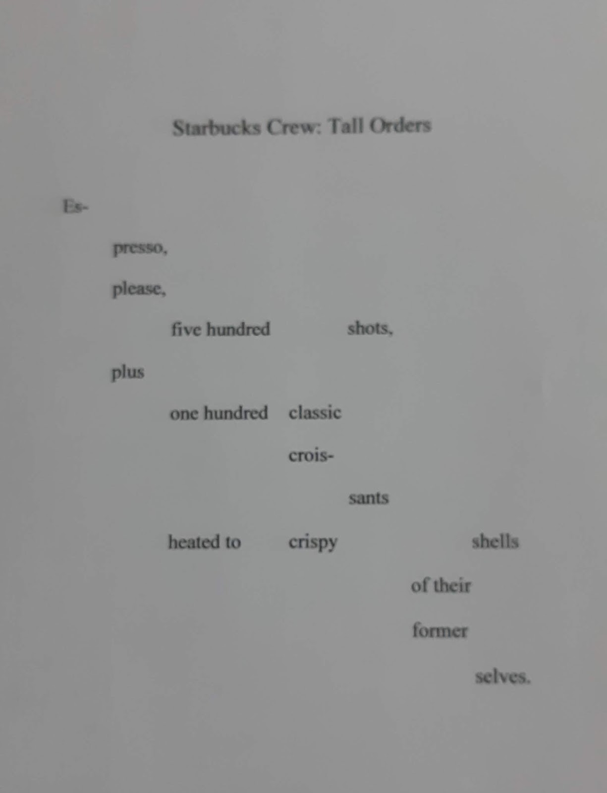 Gypsy Scholar A Tall Order