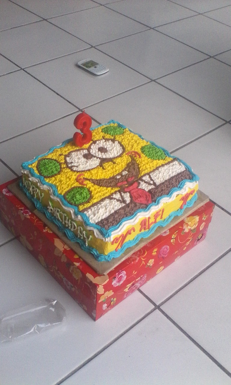 Kue Ulang Tahun Spongebob Lucu Rahman Gambar