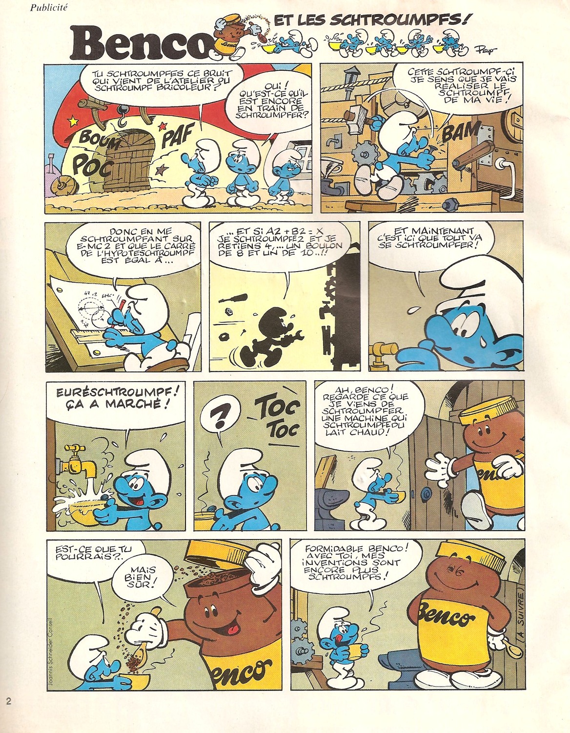 SUPER SHOGUN BENCO ET LES SCHTROUMPFS