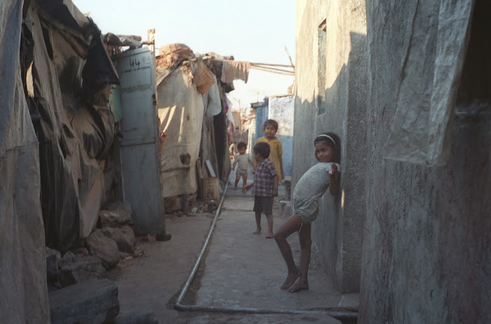 Mumbai, blanchisseurs, Dhobi, Malabar Hill, © L. Gigout, 1991