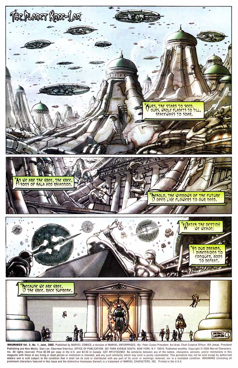 Read online Inhumans (2000) comic -  Issue #1 - 2