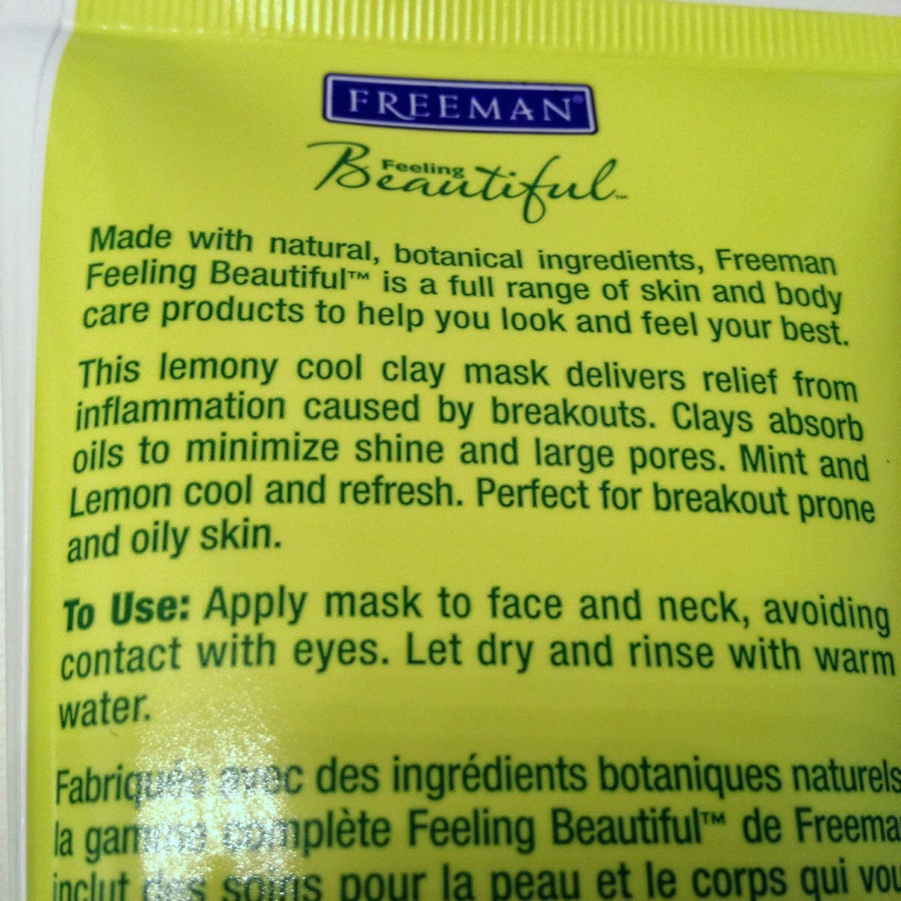 erisaxo Review Freeman Facial Clay Mask Mint & Lemon