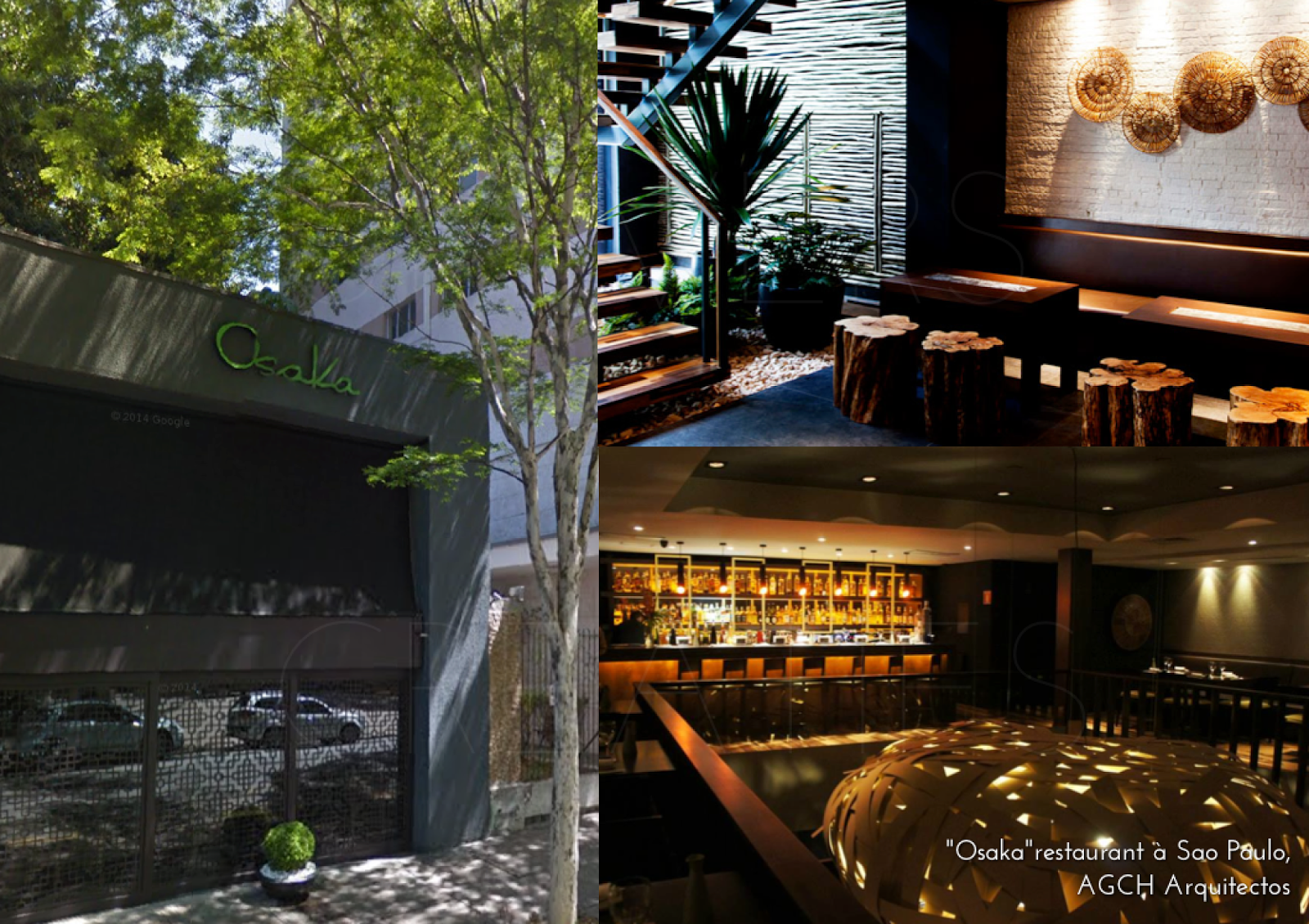 UNIVERS CREATIFS: Tendance sombre au Restaurant Osaka à Sao Paulo.