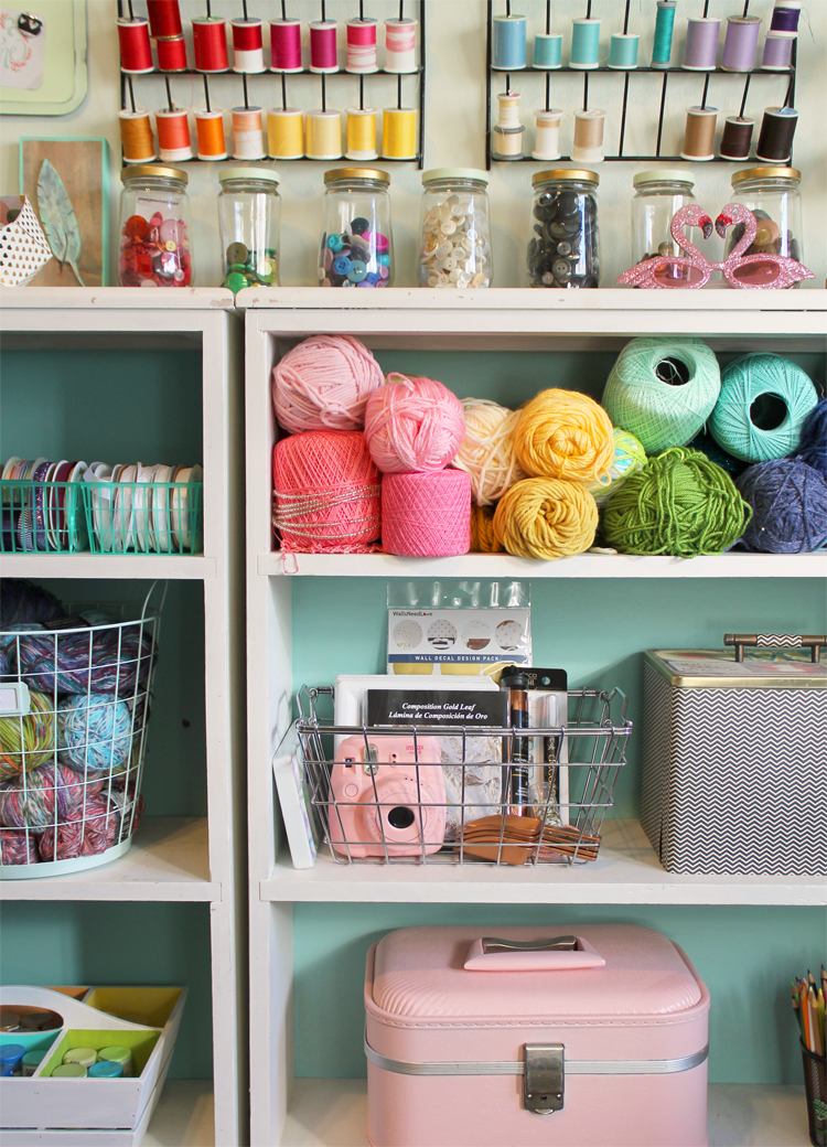 The Craft Patch: Colorful Craft Room Tour