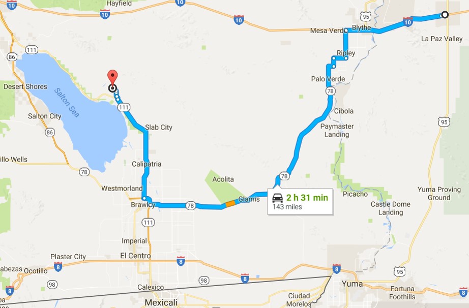 Blue Roads Journal Niland, CA