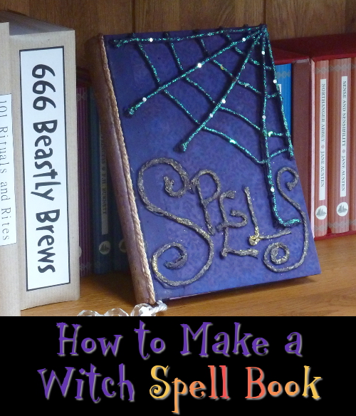 How to make a witch spell book prop