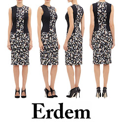 ERDEM Nell Dress and LK BENNETT Pumps Style of Sophie, Countess of Wessex 
