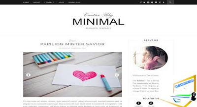 Minimalist Clean Blogger Template | Download Free Minimalist Clean Blogger Template