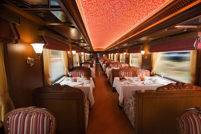 Rang Mahal Dining Car. Maharaja Express Train