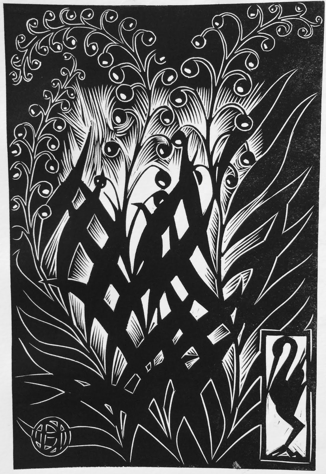 Black and White: Lino Prints by Harris