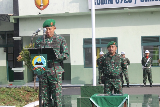 Kodim Sragen Gelar Upacara 17’an Di Bulan Februari