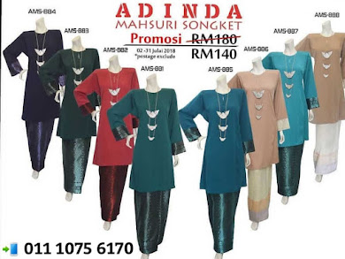 BAJU KURUNG PAHANG ADINDA MAHSURI SONGKET