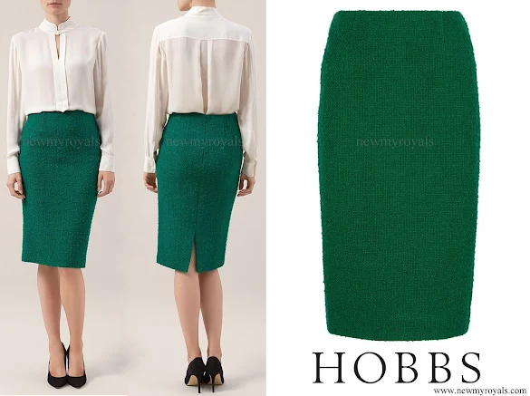 Kate Middleton wore Hobbs Green Sinead Skirt