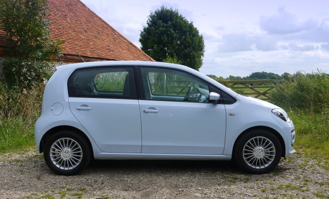 Volkswagen High Up BlueMotion five-door side view