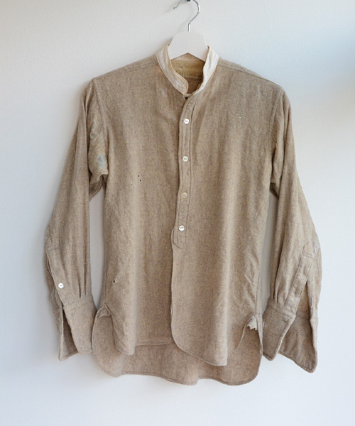 日本の古着》 スタンドカラーシャツ ヴィンテージ 40年代 マチ付
