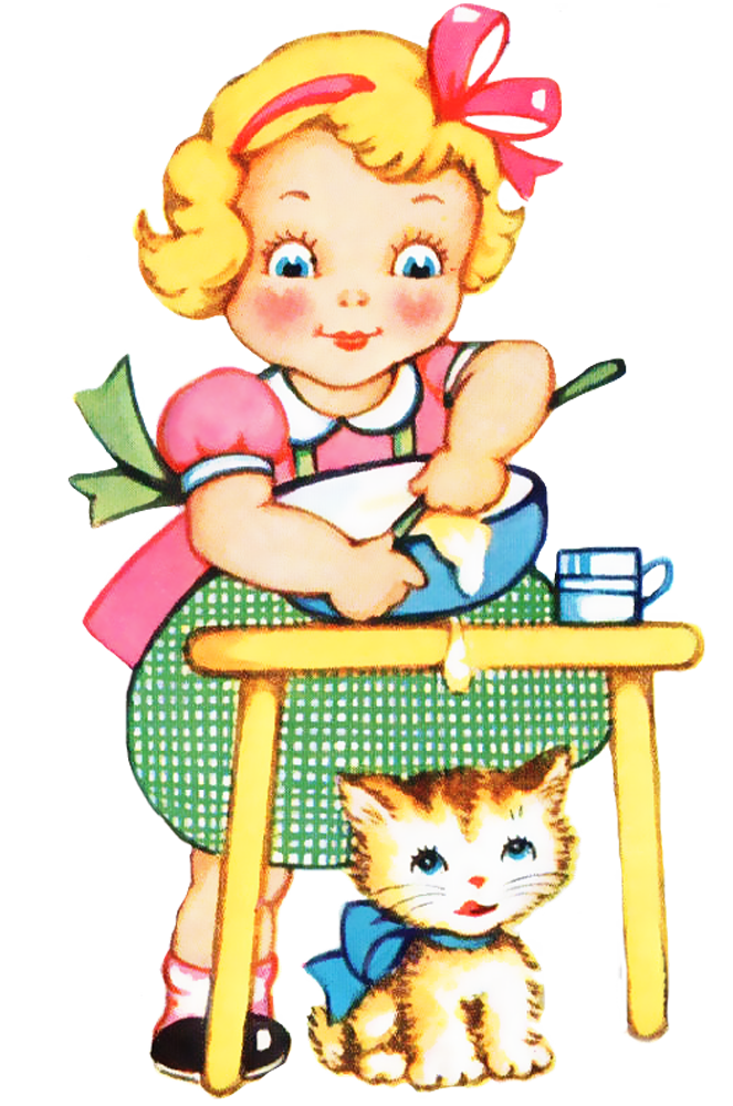 clipart of girl cooking - photo #40