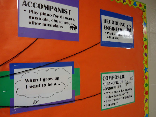 careers in music bulletin board elementary orchestra