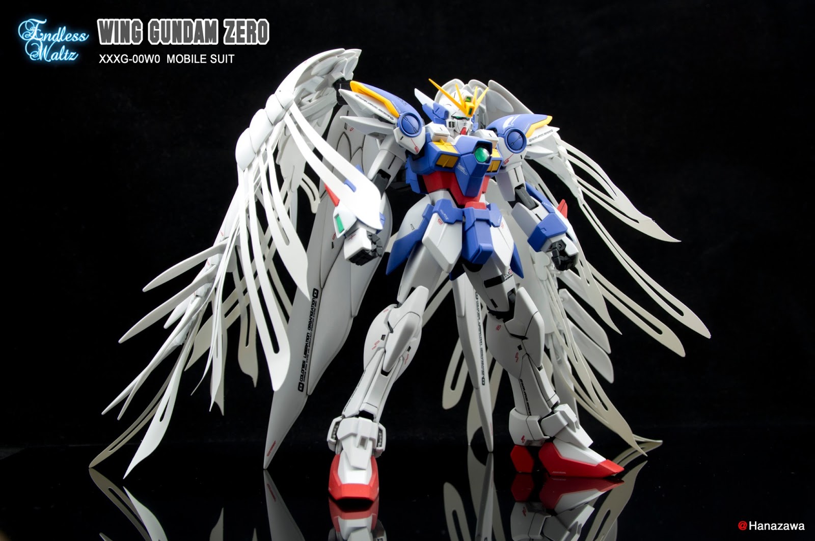 GUNDAM GUY: MG 1/100 XXXG-00W0 Wing Gundam Zero Custom - Painted Build