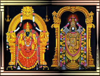 Lord Venkateswara and Goddess Padmavati of Tirumala Venkateswara Temple