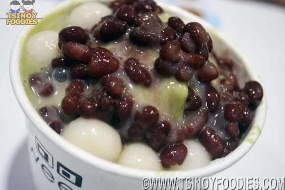 red bean matcha shaved ice