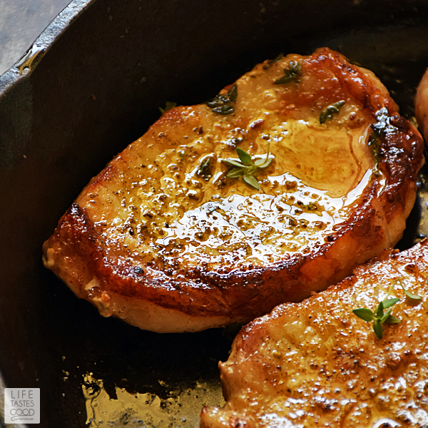 Pan-Seared Boneless Pork Chops | Life Tastes Good