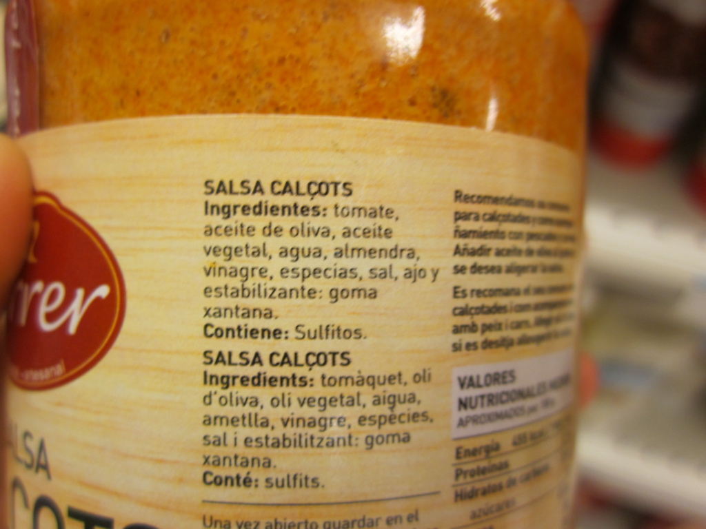La Comida Mallorquina Salsa Calçots/Carrefour Express