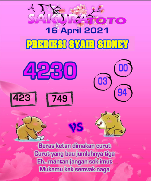 Kode Syair Sydney 16 April 2021 Togel Sydney Pangkalantoto Kode Syair Sydney 16 April 2021 Togel Sydney Pangkalantoto