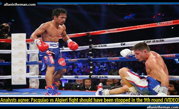 Analysts agree: Pacquiao vs Algieri fight should have been stopped in the 9th round (VIDEO)