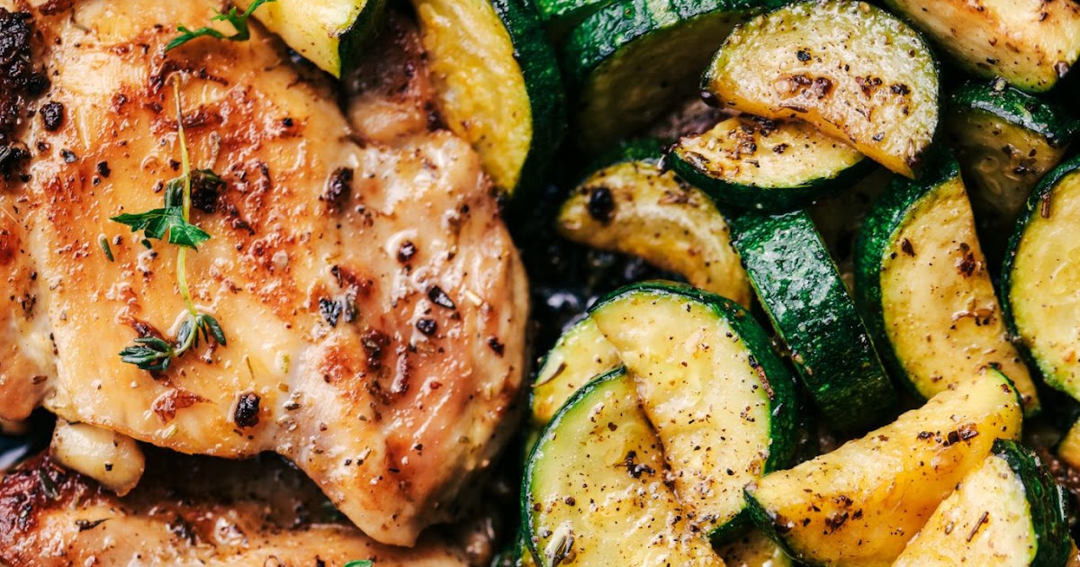 Buttery Garlic Herb Chicken with Zucchini Sahara's Cooking