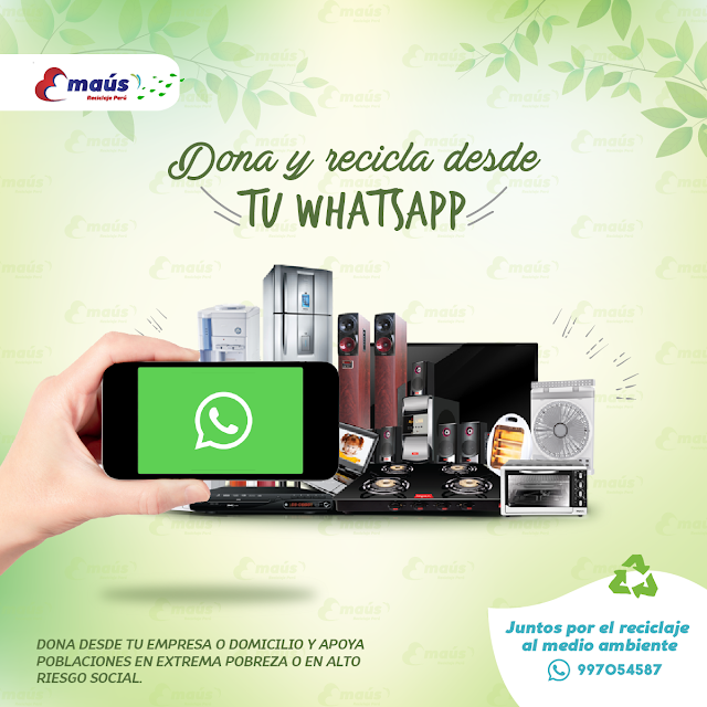 Dona y recicla desde tu Whatsapp