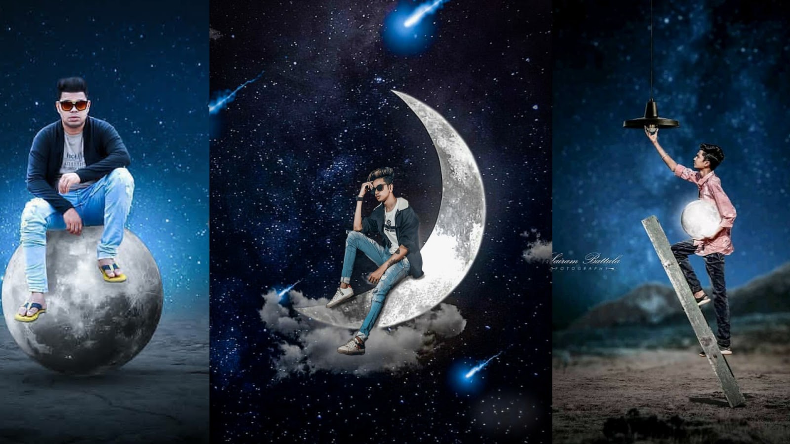 2019 picsart moon editing tutorial, lightroom background change photo  editing 2019 by learingwithsr - LEARNINGWITHSR