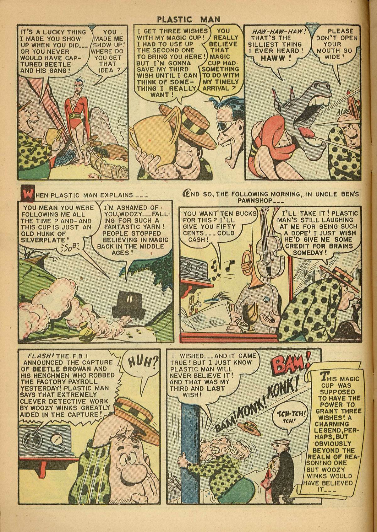Read online Plastic Man (1943) comic -  Issue #44 - 10