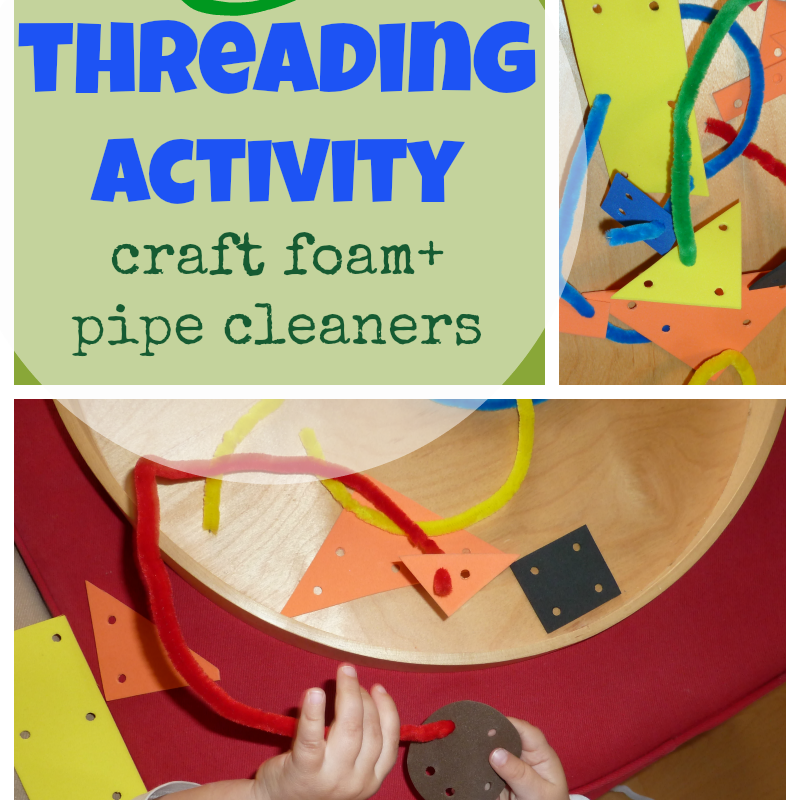 DIY a play set threading with pipe cleaners AppleGreen Cottage