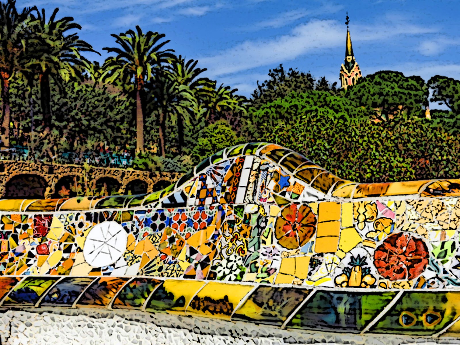 Лавка гауди барселона Лавка гауди барселона