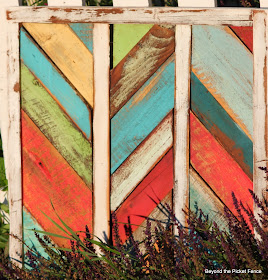 reclaimed wood art http://bec4-beyondthepicketfence.blogspot.com/2014/07/reclaimed-herringbone-art-and-tale-of.html