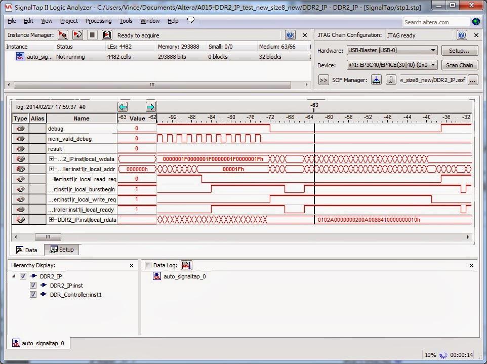 vince 學習筆記 Altera SignalTap II Tutorial
