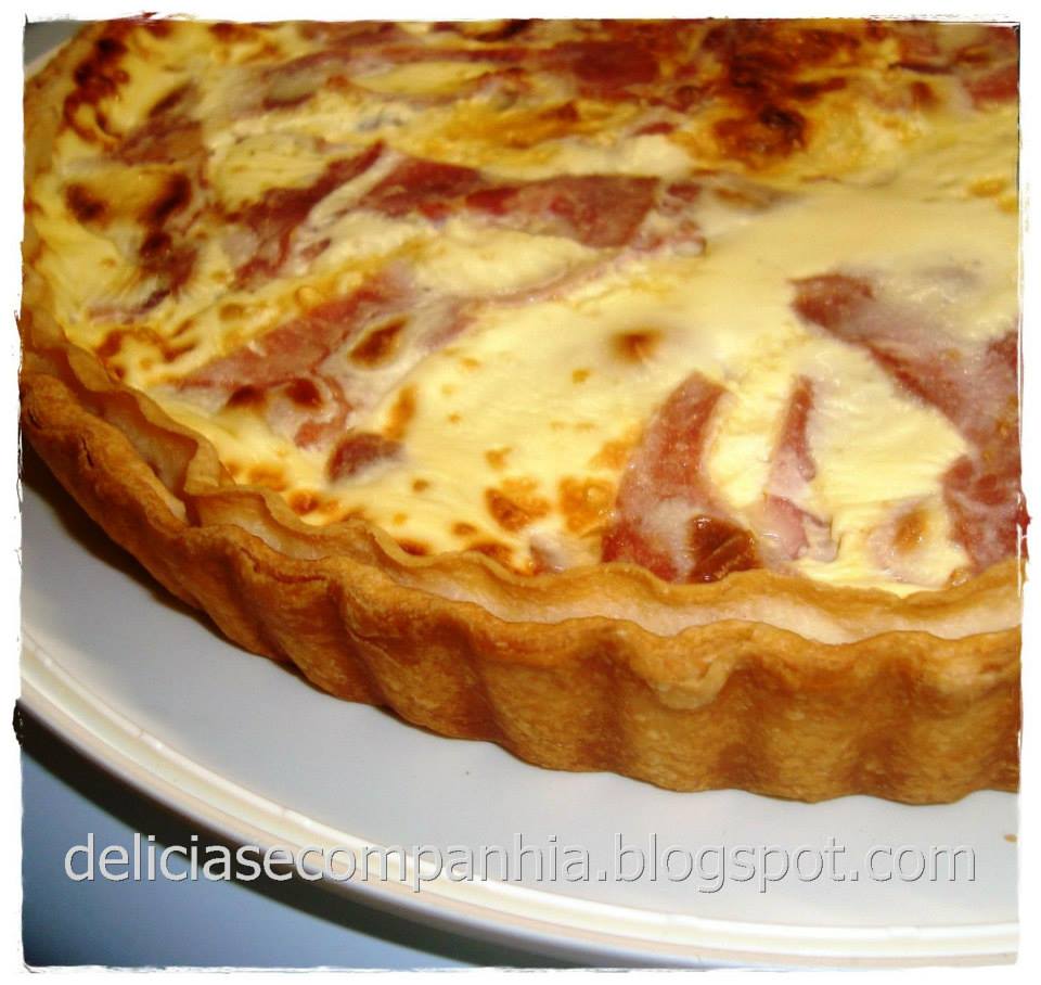 Quiche de queijo e fiambre Dicas Femininas