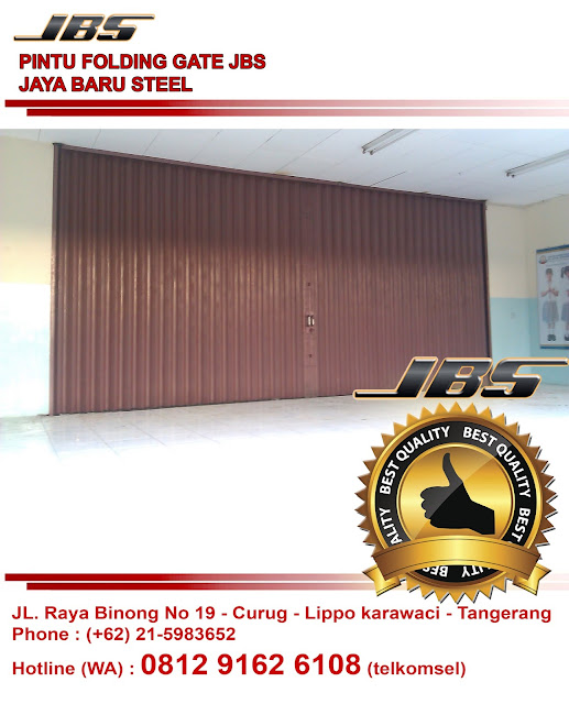 Folding Gate Galvalum Tangerang, Folding Gate Terbaru Tangerang, Plat