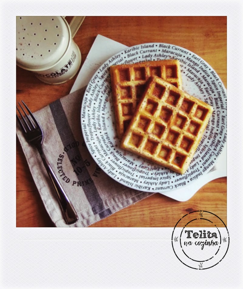 waffles para o pequeno-almoço