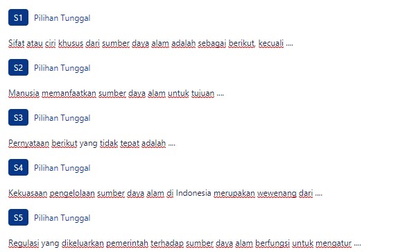 Soal essay pengelolaan sumber daya alam indonesia 02 picture