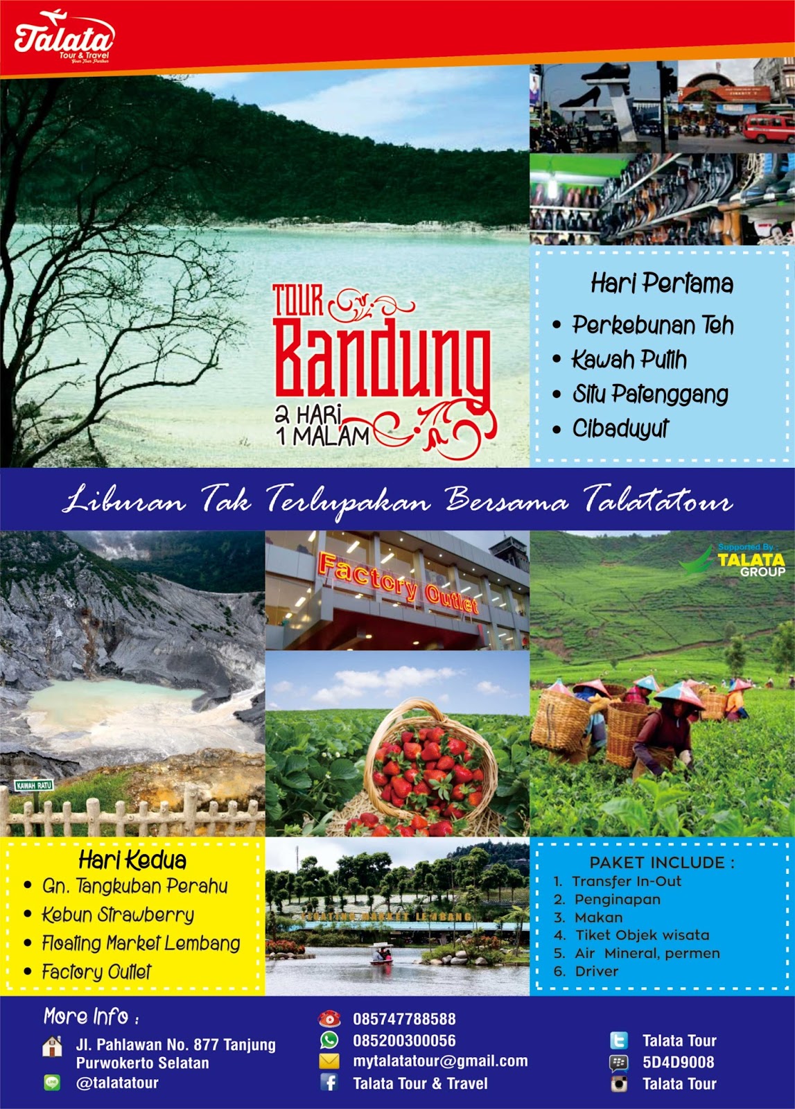 Contoh Brosur Pariwisata Bandung Terlengkap