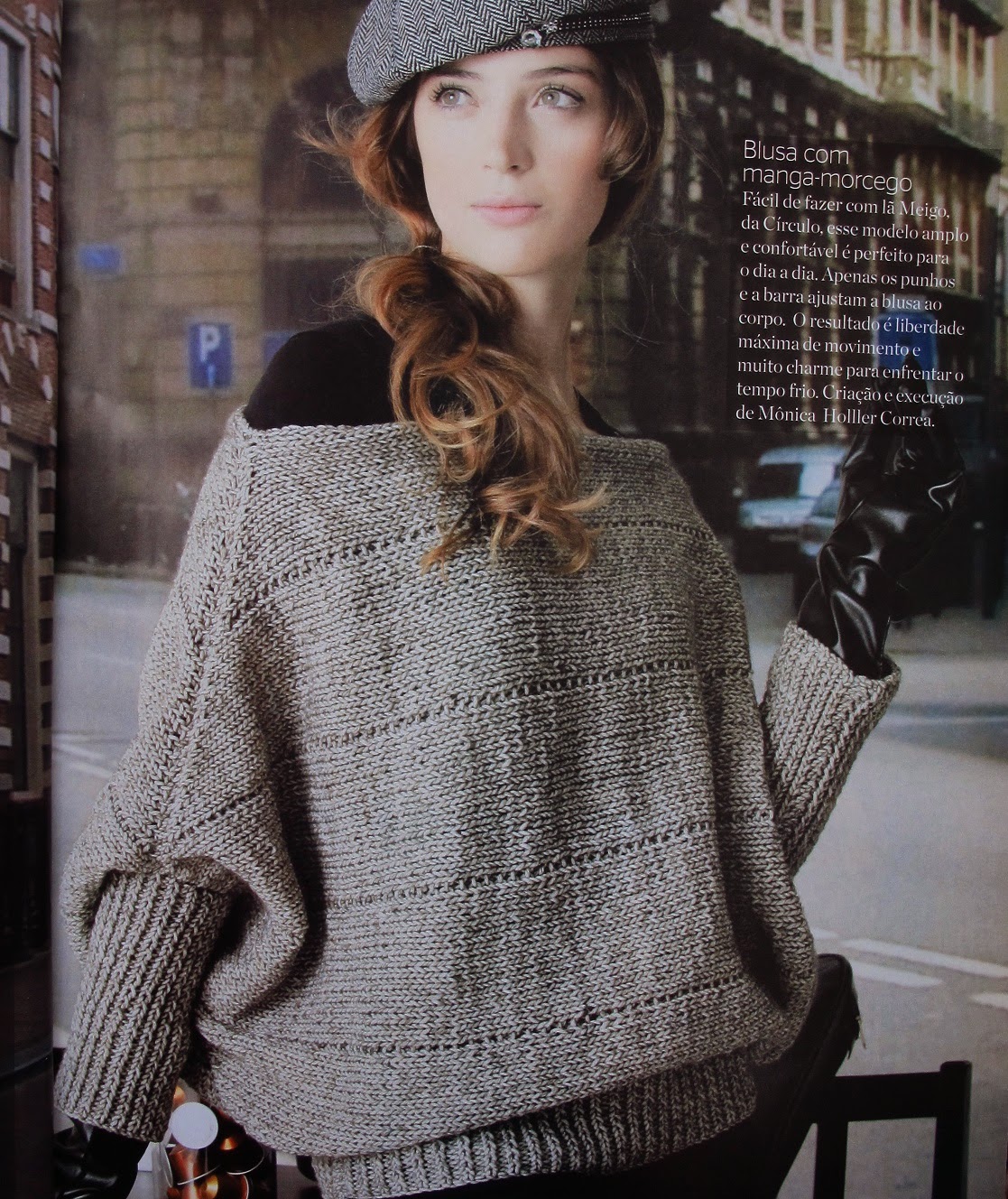 Blusa de frio manga morcego Clearance