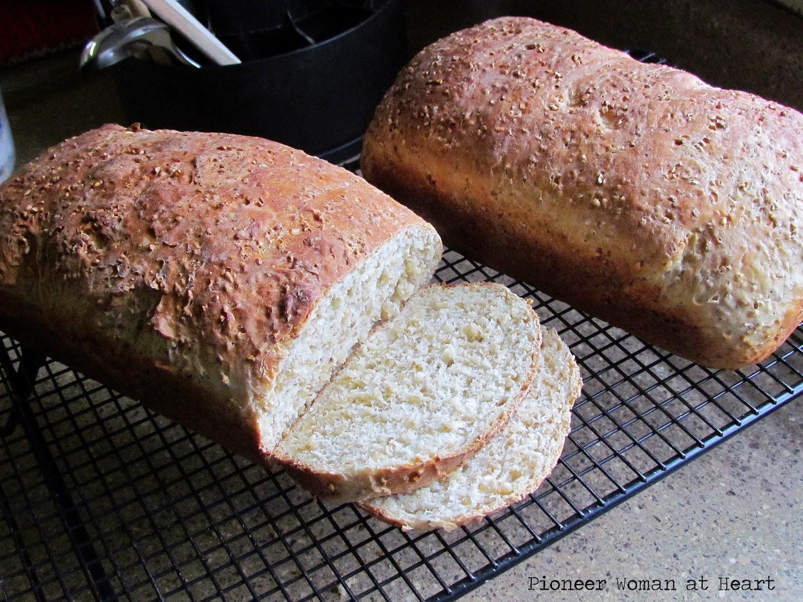 Pioneer Woman at Heart Steel Cut Oat Bread Honey and a Dab of Ginger