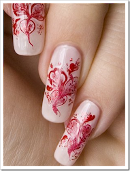 nail toothpick needle designs freehand done