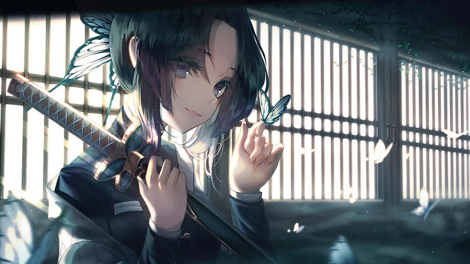 Shinobu, Butterfly, Kimetsu no Yaiba, 4K, #3.1459