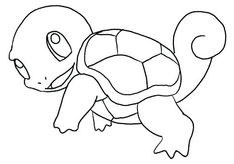 Pokemon coloring pages - Squirtle ~ Coloring Store