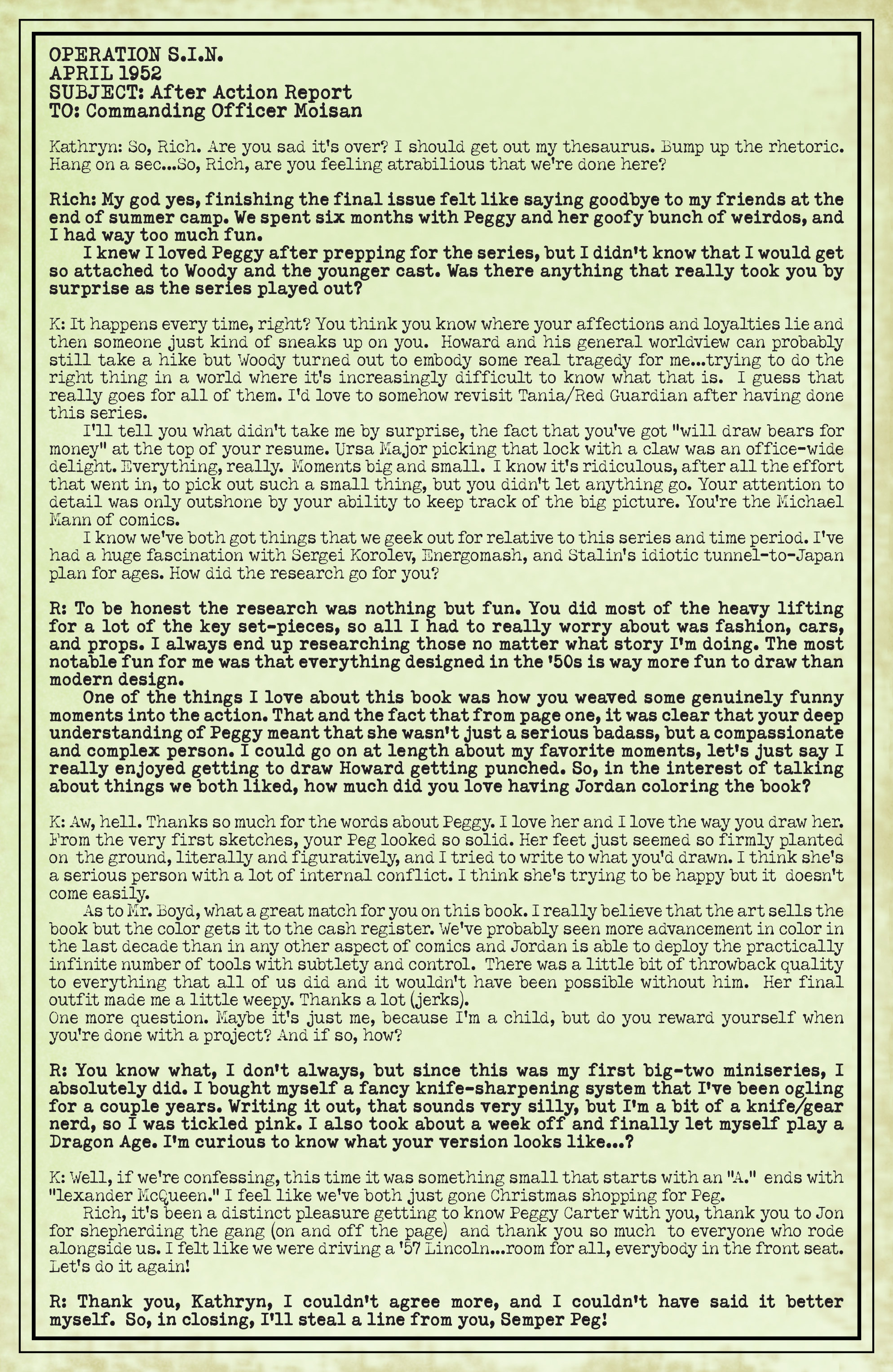 Read online Operation: S.I.N. comic -  Issue # TPB - 116