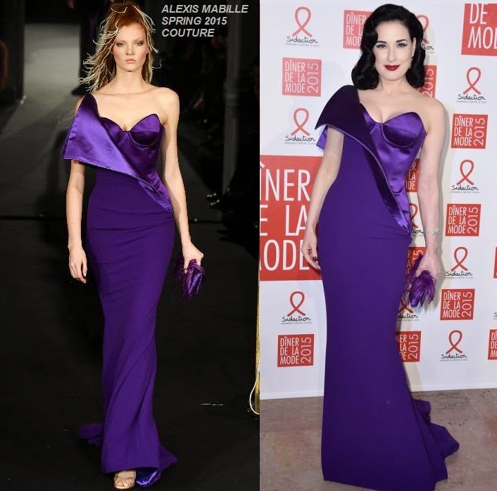 Hily Designs: Dita Von Teese y su original diseño de Alexis Mabille