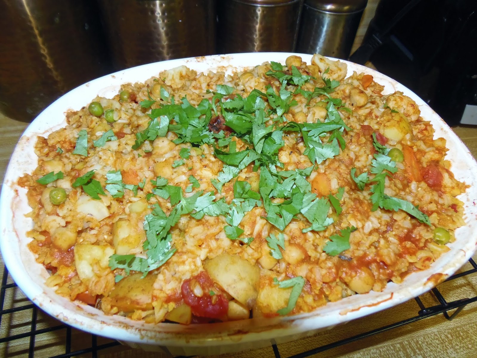 Glo's Kitchen Indian Spiced Cauliflower and Potato Casserole