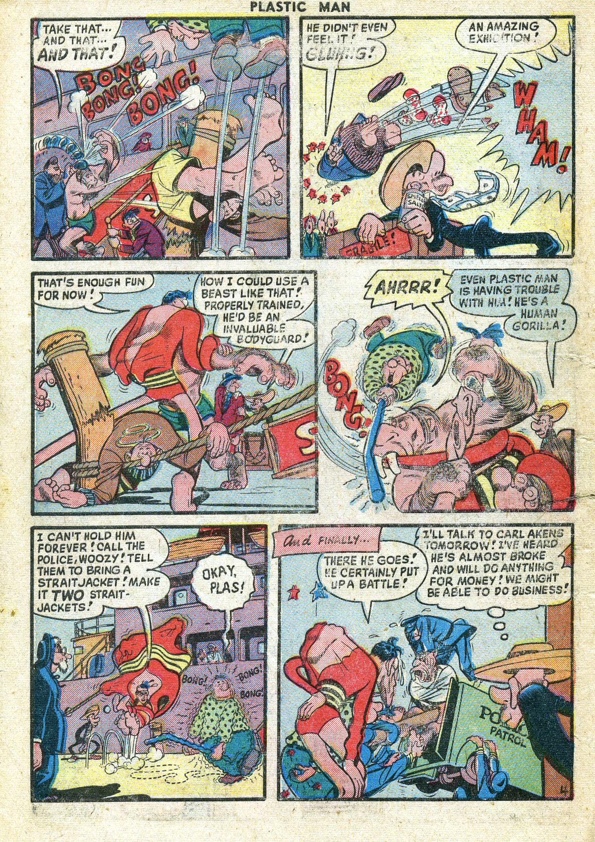 Read online Plastic Man (1943) comic -  Issue #19 - 6